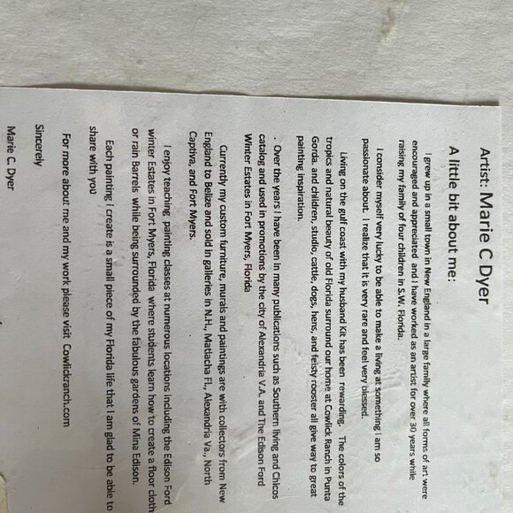 Modern Art signed PRINT by artist Marie C. Dyer  8x10 Print - Picture 3 of 3